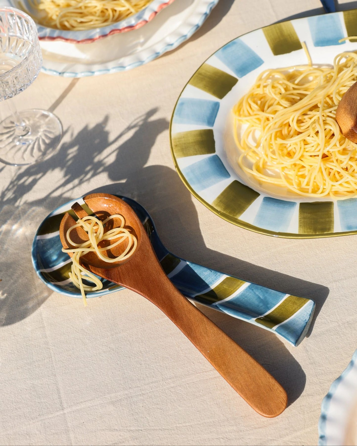 Nine Kitchenware - Spoonrest - Green/Blue Mees