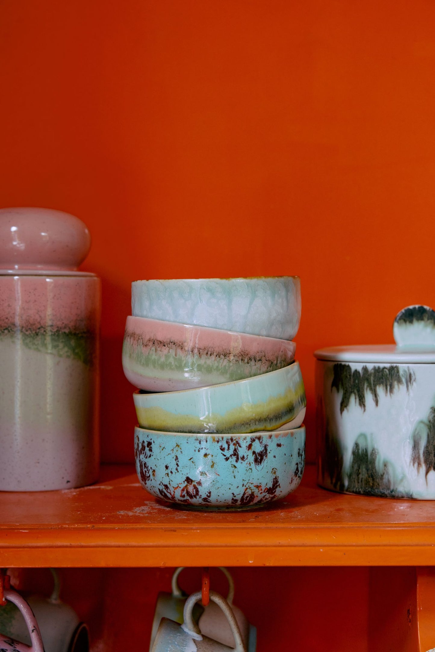 PRE ORDER - HKLIVING - 70s dessert bowl - Petal