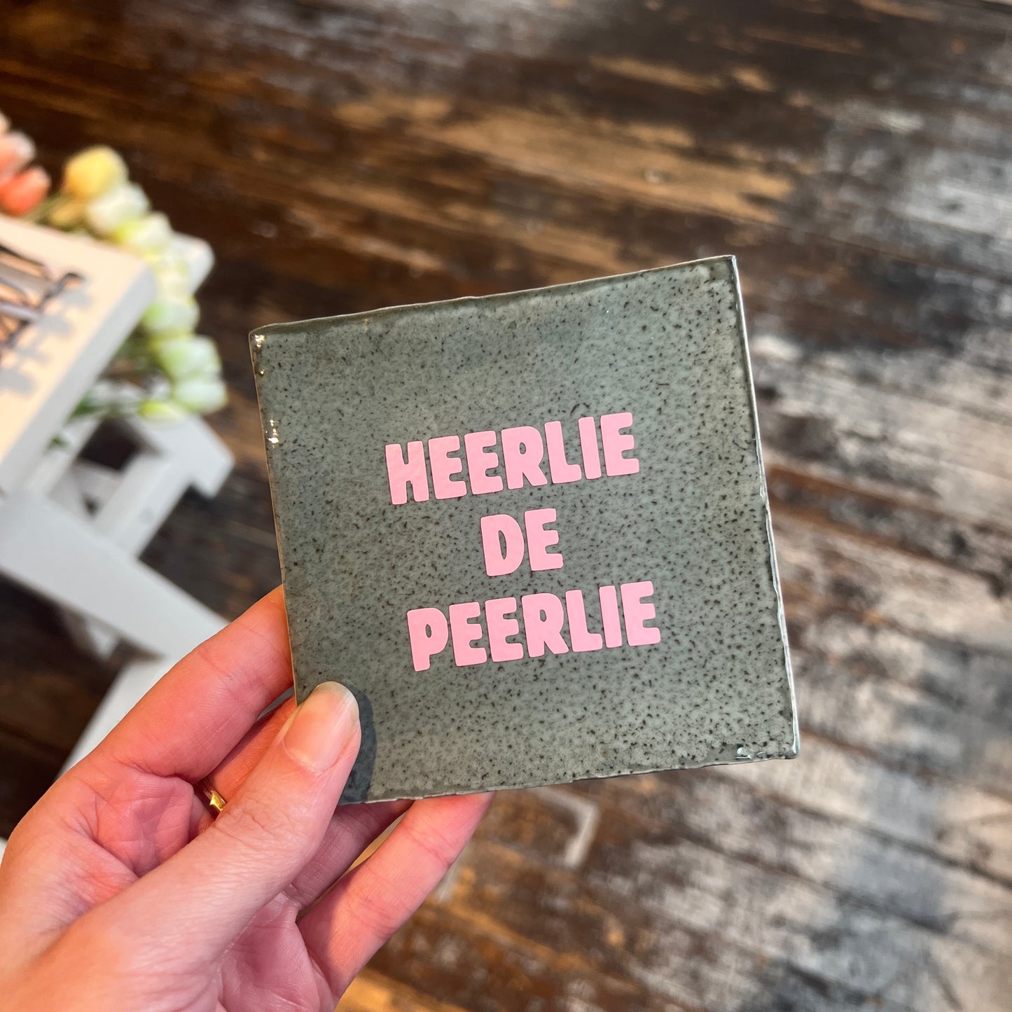 Tegeltje - Heerlie De Peerlie