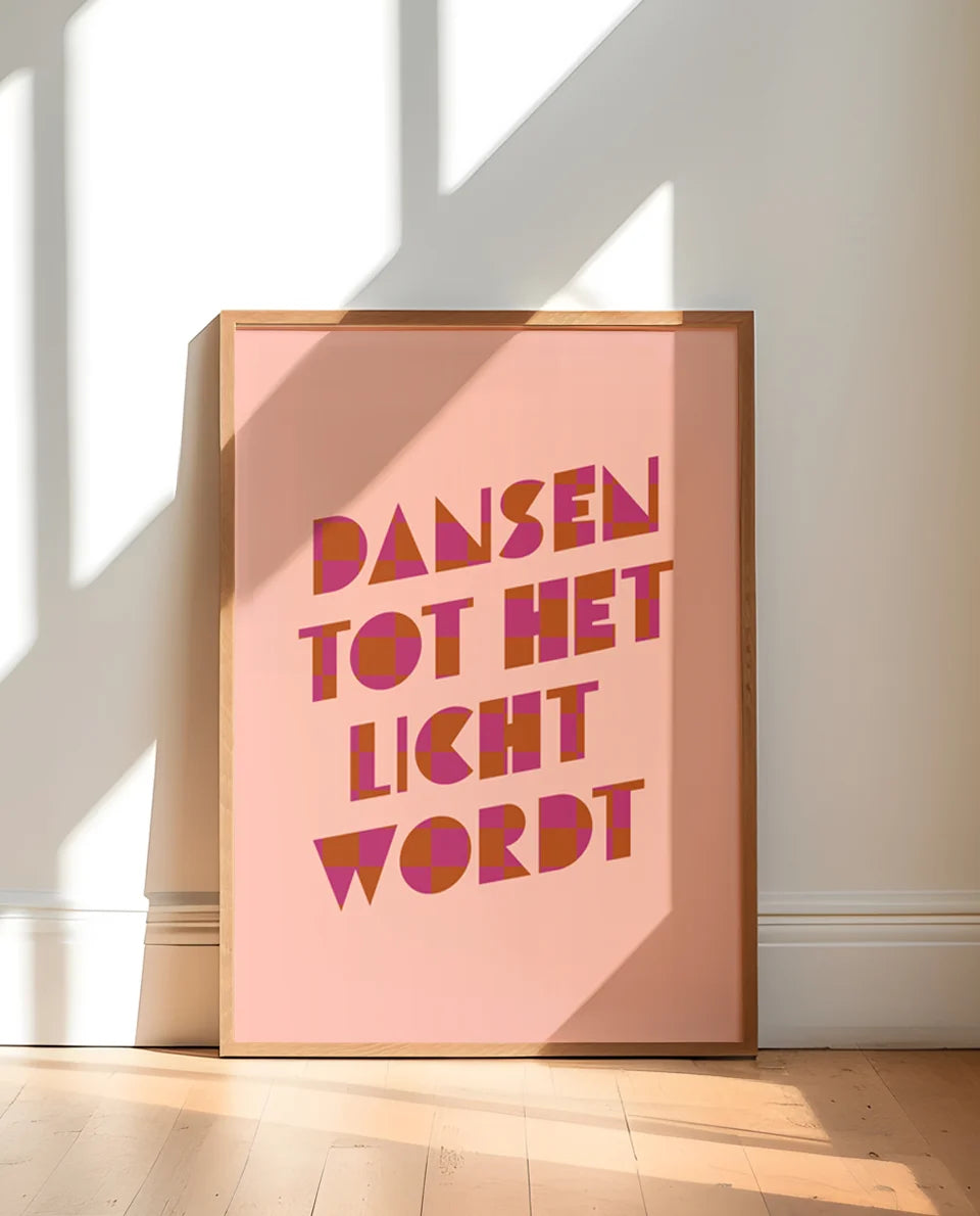 Heyday - Poster Dansen tot het licht wordt 30x40cm