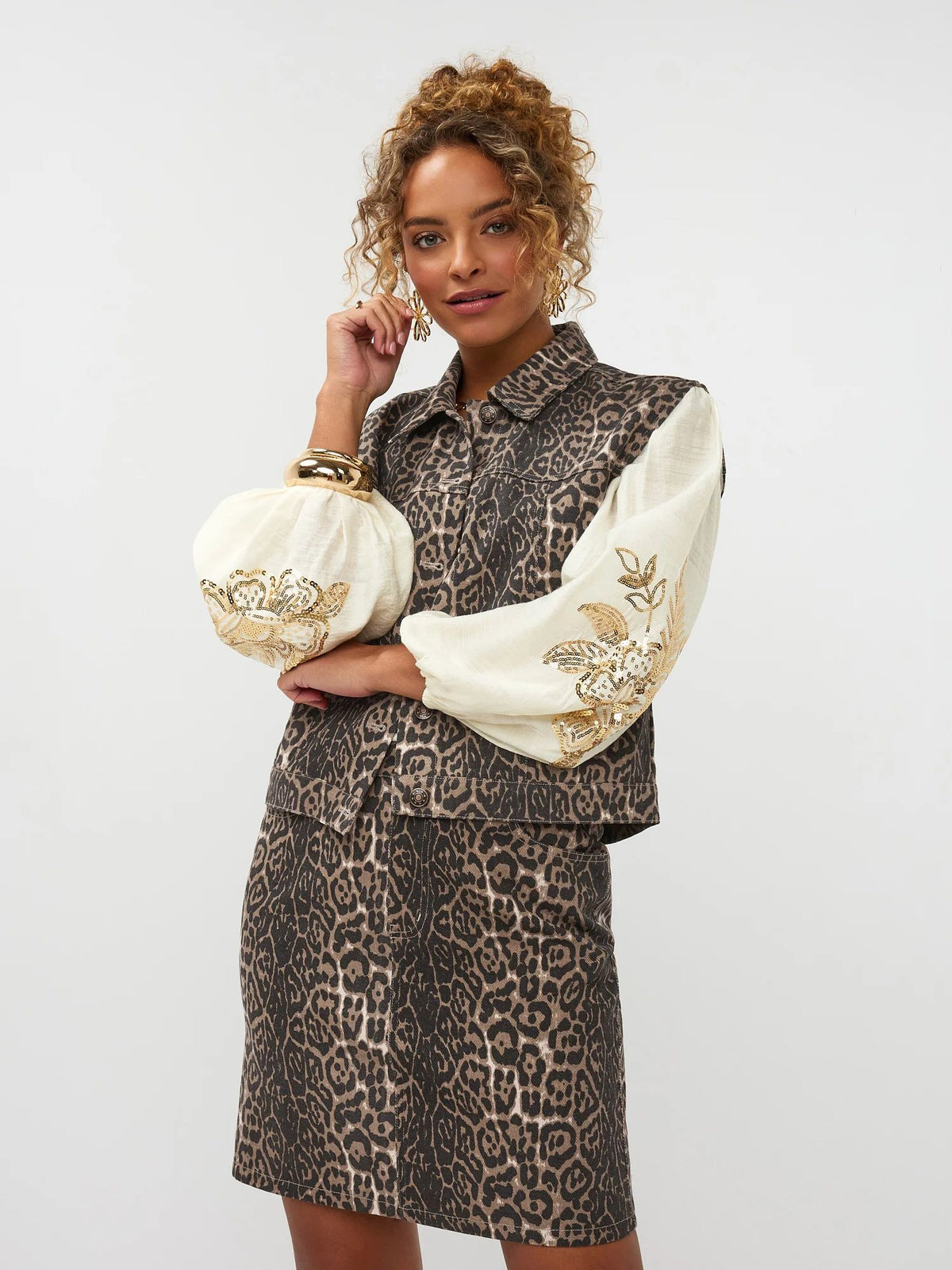 Ydence | Blouse Rose | Ecru