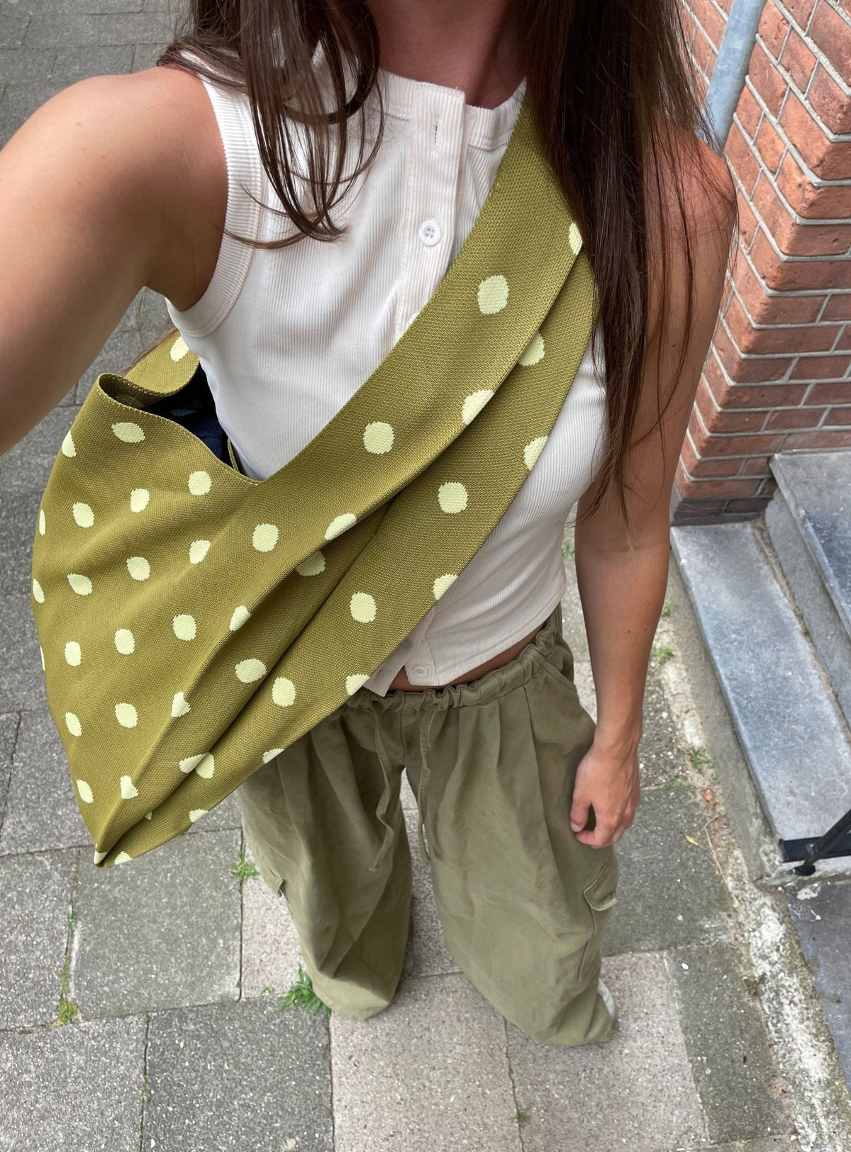 Atelier Tassie - Crossbody Bag - The Olive Dot