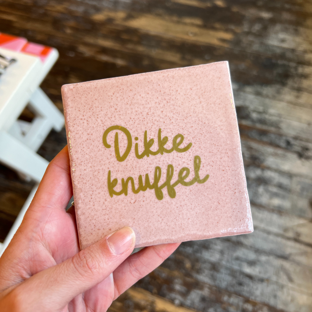 Tegeltje - Dikke knuffel