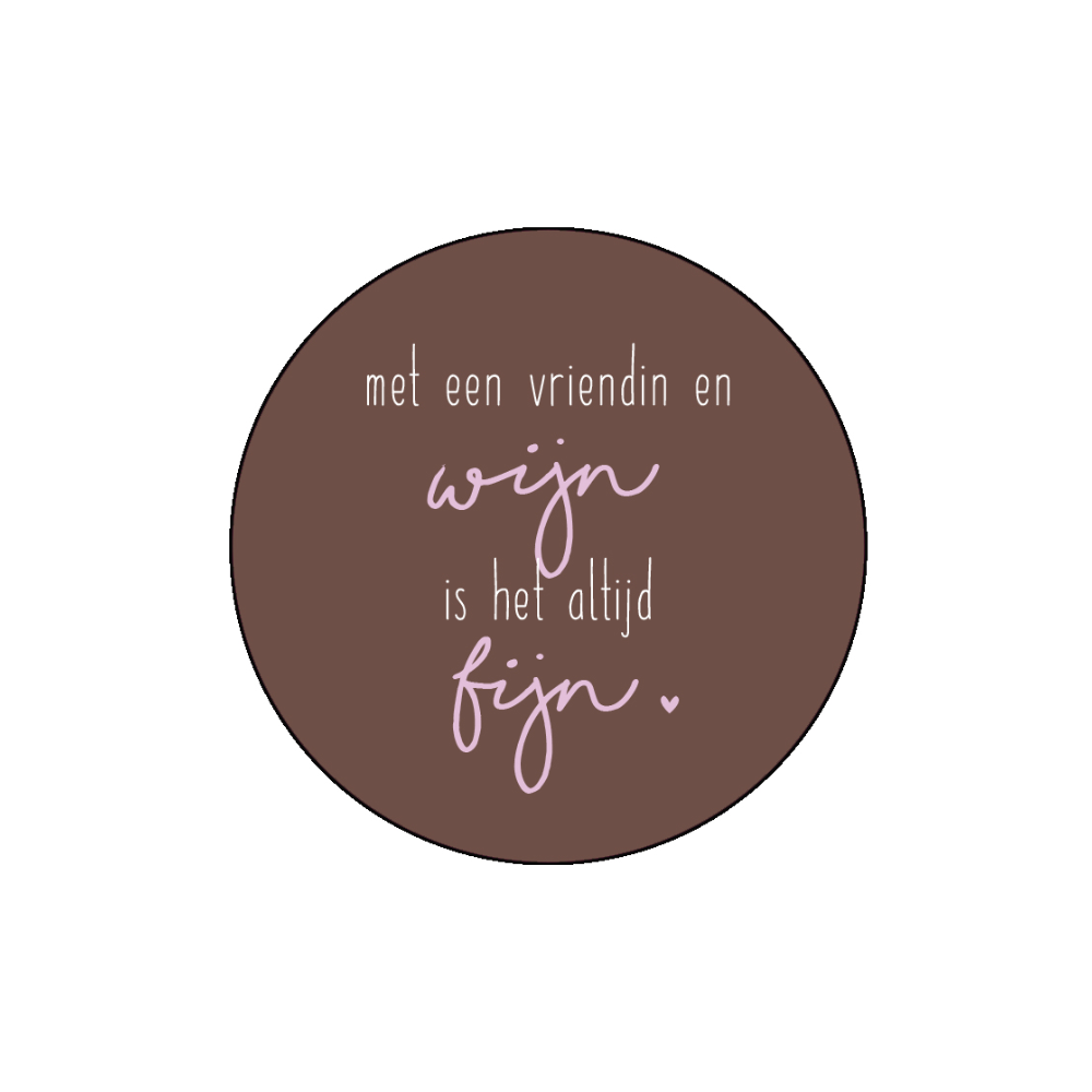 Onderzetter - Met een vriendin