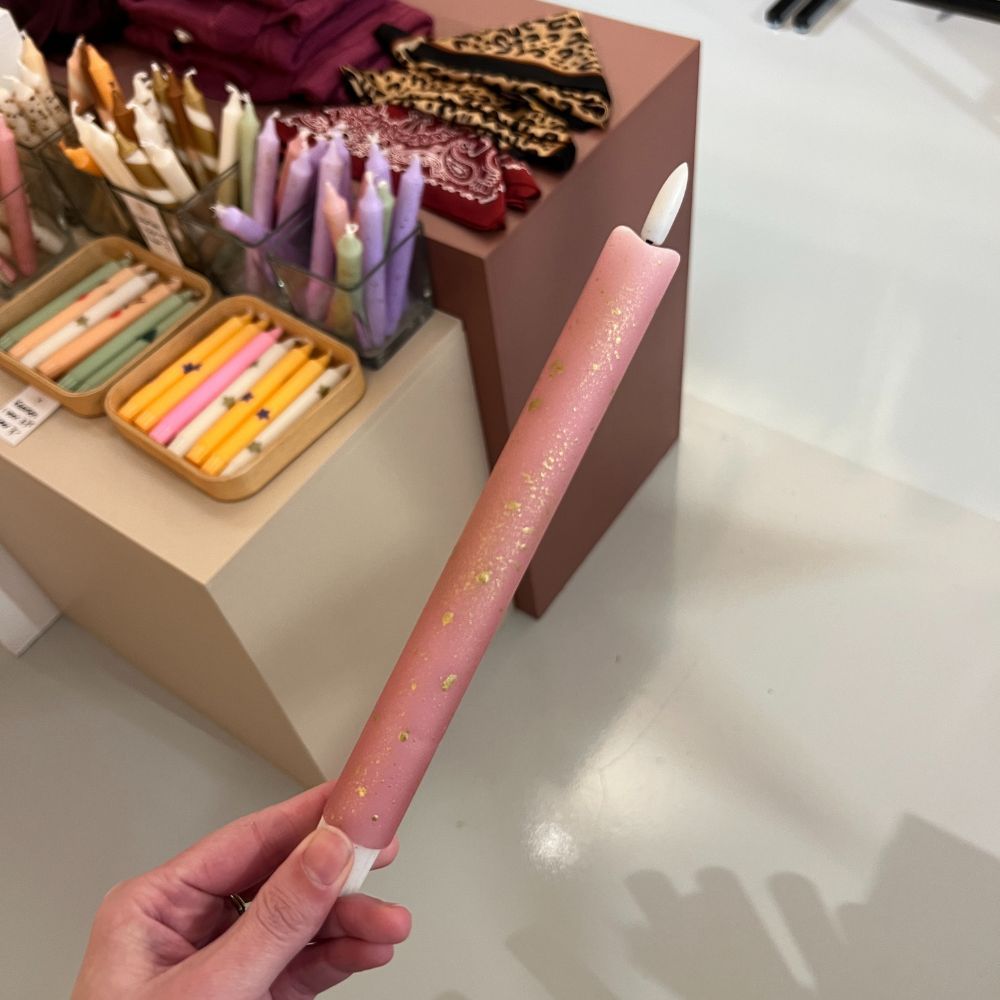 Led Kaars - Spark Roze