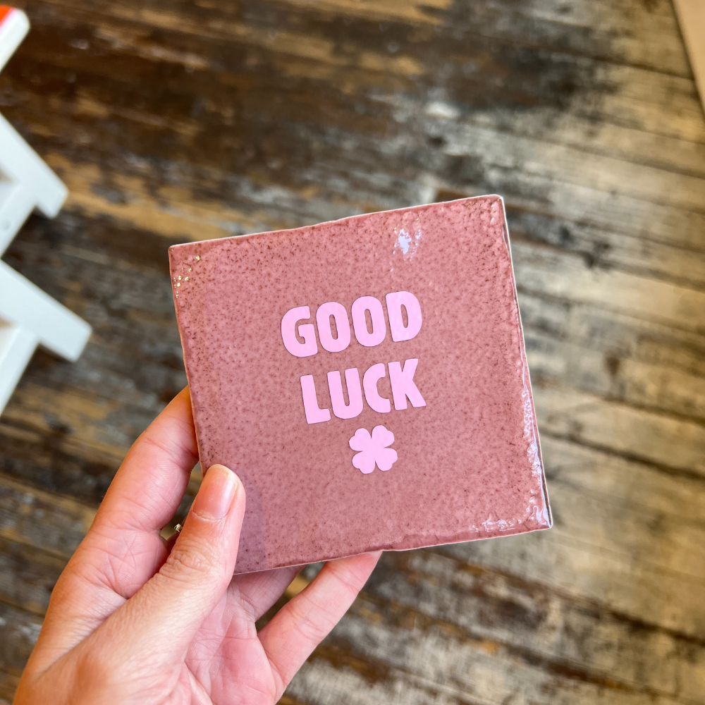 Tegeltje - Good Luck