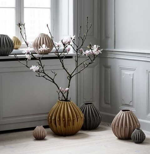 Broste Copenhagen - Wide Vaas Smoked Pearl 15cm