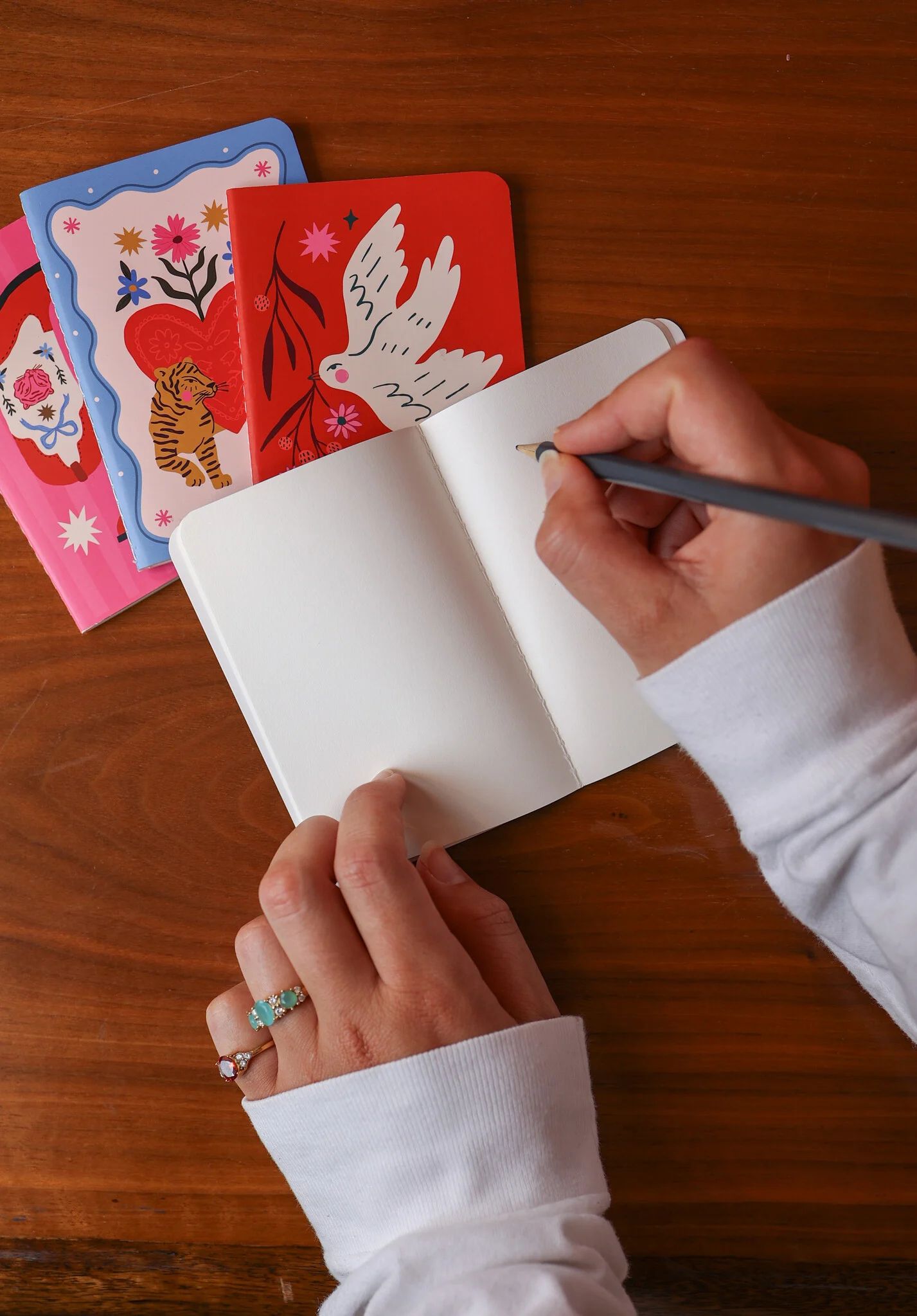 All the luck in the world - Mini soft cover notebook Purple Panther