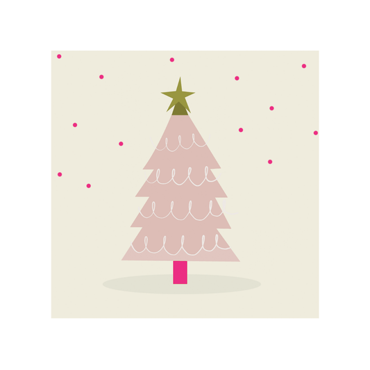 Forex Tegeltje - Kerstboom 20cm