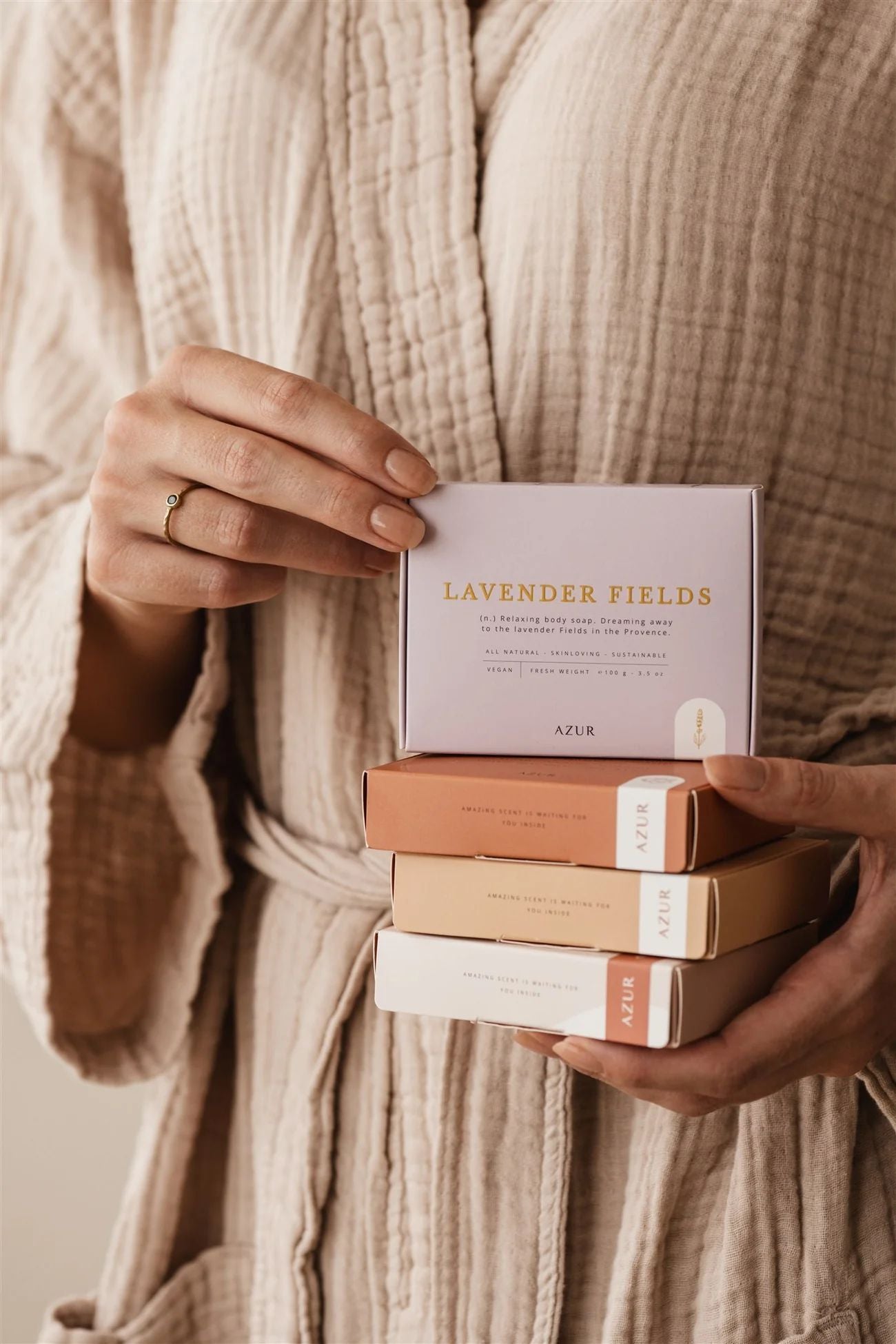 Azur Natural Bodycare - Soap Bar - Lavender Fields