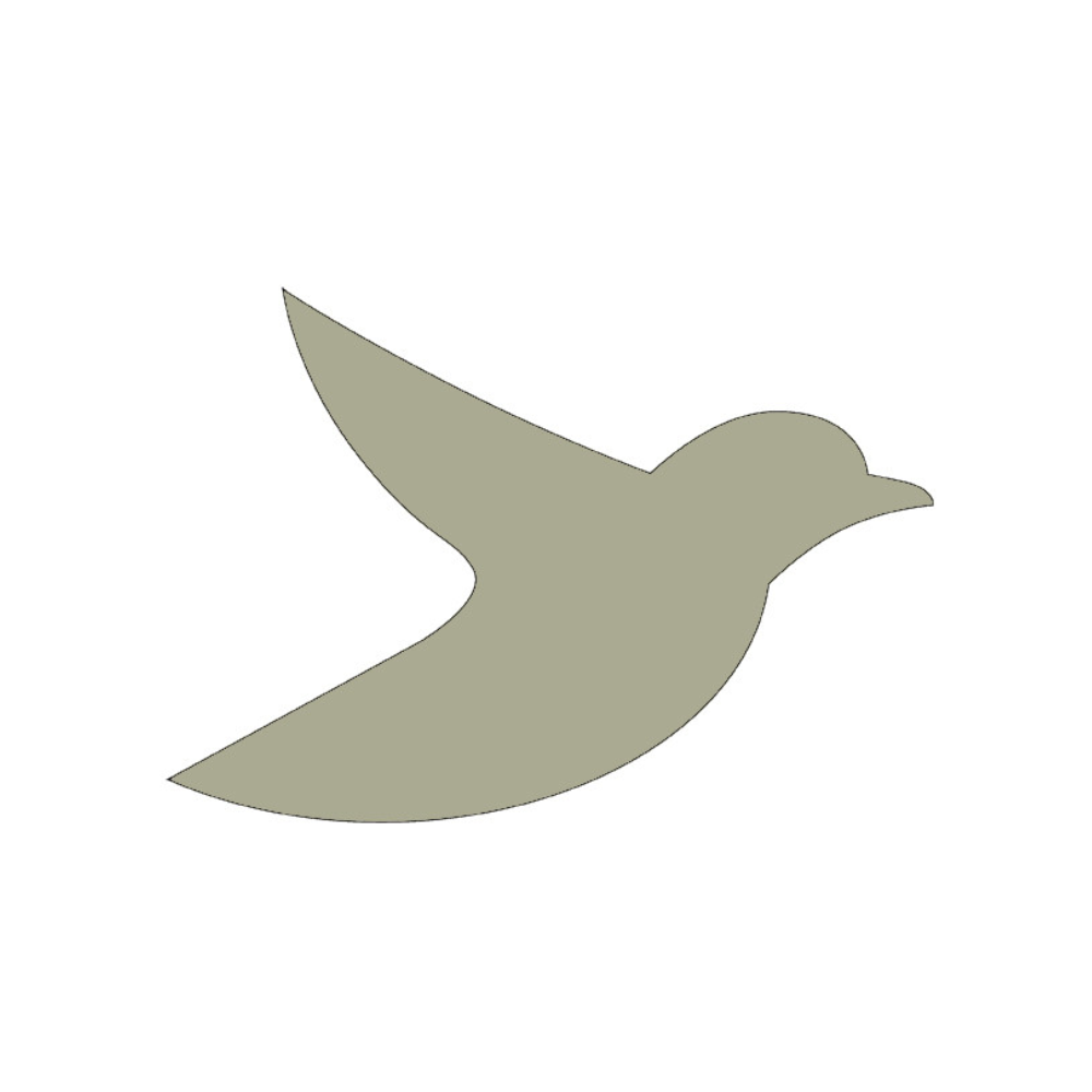 Wanddecoratie Vogeltje
