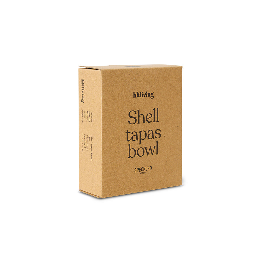 HKLIVING - Shell Tapas Bowl - Speckled