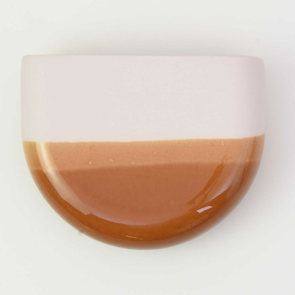 Dip Muurvaas Rond - Bruin 032
