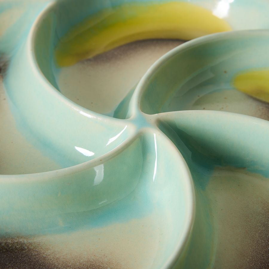 HKLIVING - 70s ceramics snack tray - Glint