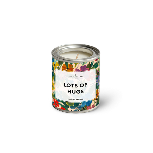 The Gift Label - Geurkaars in blik - Lots of Hugs