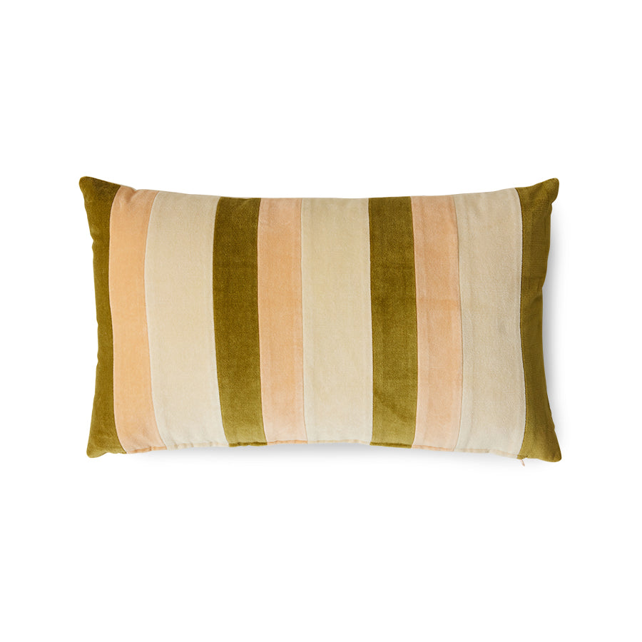 HKLIVING - Striped Velvet Sierkussen - Fields