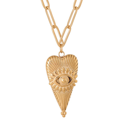 Label Kiki - Eye of love necklace gold