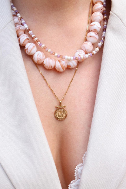 Label Kiki - Rosé all day necklace gold