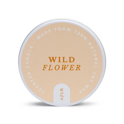 Azur Natural Bodycare - Geurkaars in blik - Wild Flower