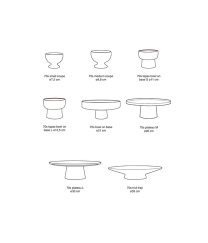PRE-ORDER - HKLIVING - 70s ceramics: Medium coupe - Agave