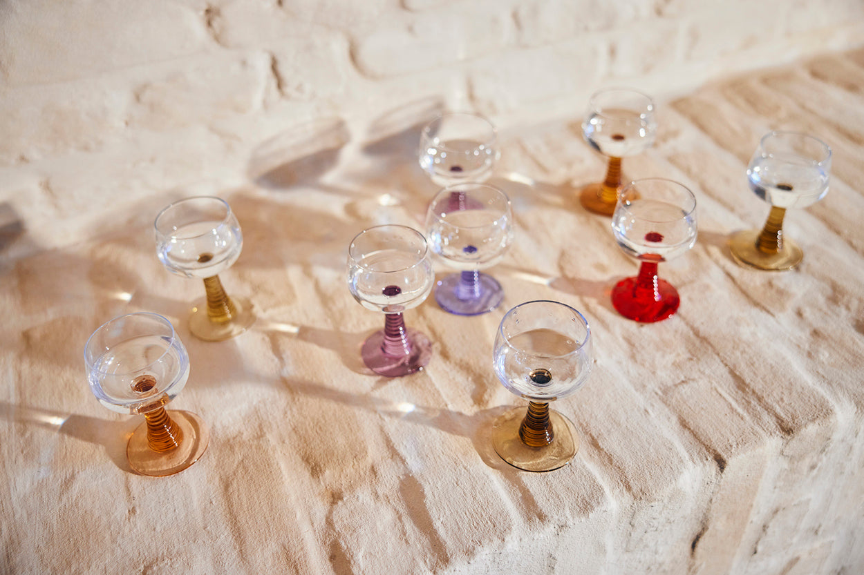 HKLIVING - Swirl wijnglas - Nude