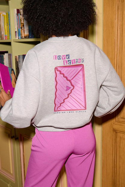 Ydence | Sweater Love letter | Grey