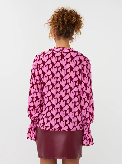 Ydence | Blouse Francesca | Pink Flower