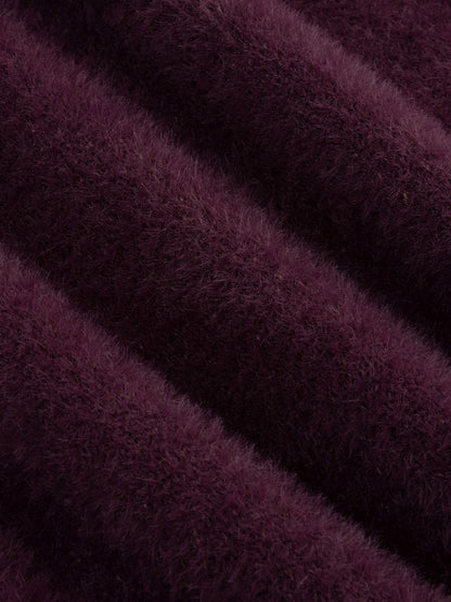 Ydence | Knitted Top Mary | Aubergine