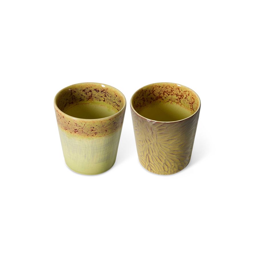 PRE ORDER - HKLIVING - 70s ceramics Van Gogh coffee mugs - Sunflowers