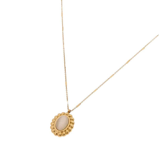 Label Kiki - Cat eye ketting goud