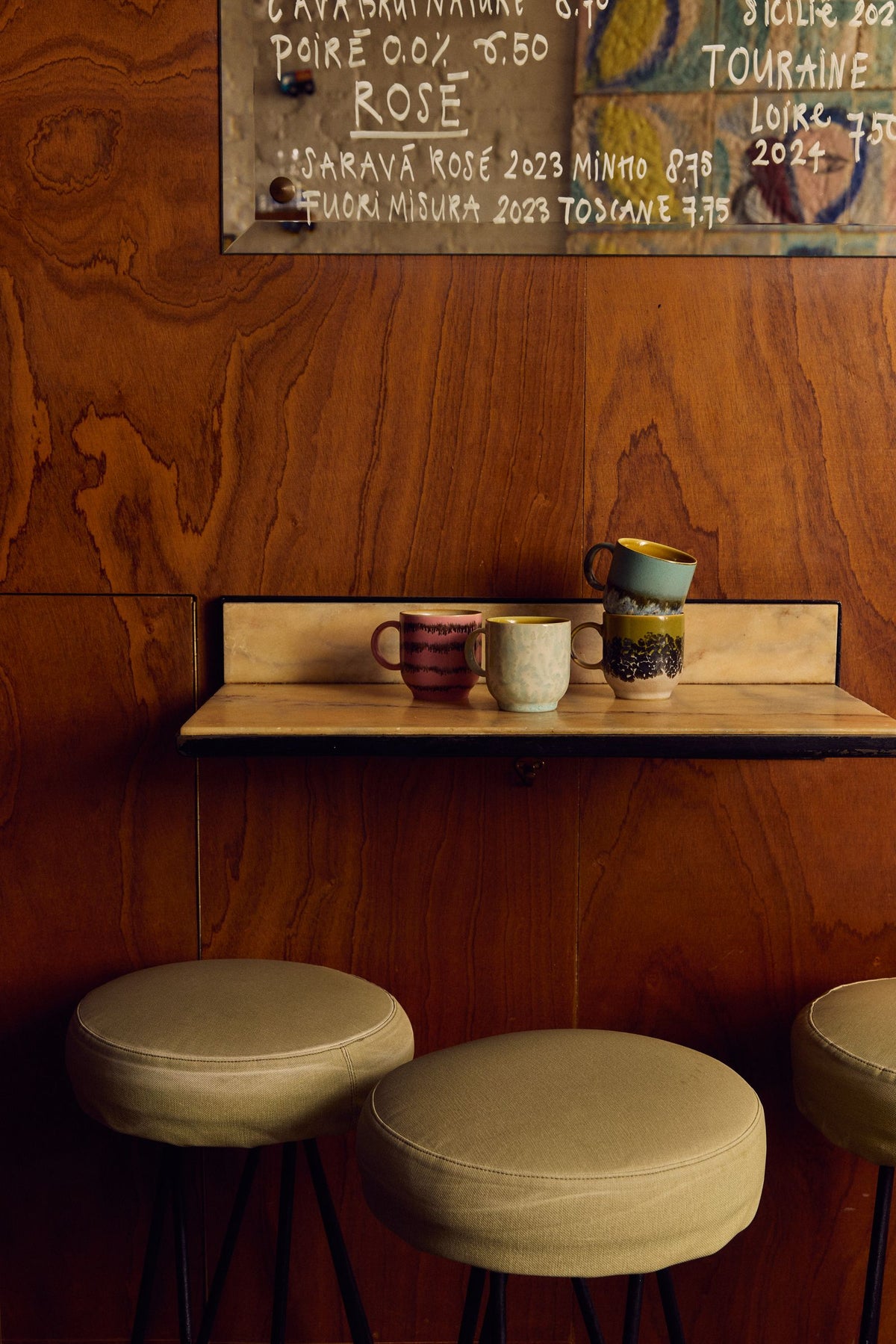 PRE-ORDER - HKLIVING - 70s ceramics: Cafe mug - Lotus