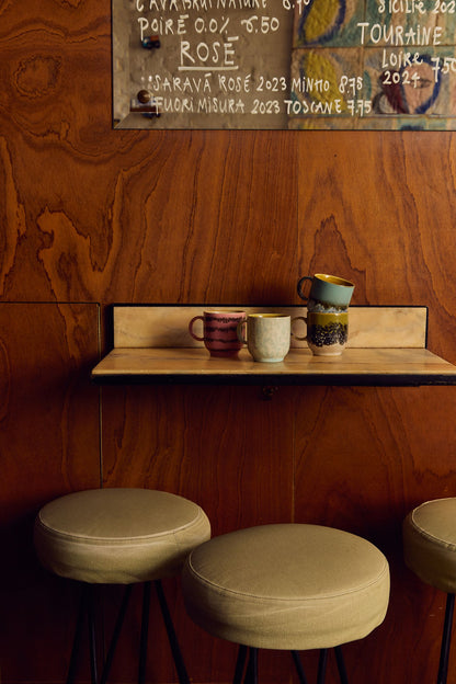 PRE-ORDER - HKLIVING - 70s ceramics: Cafe mug - Lotus