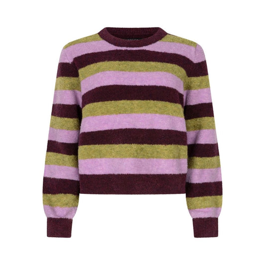Ydence | Knitted sweater Aurora | Aubergine