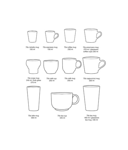 PRE-ORDER - HKLIVING - 70s ceramics: Cappuccino mug - Birthstone