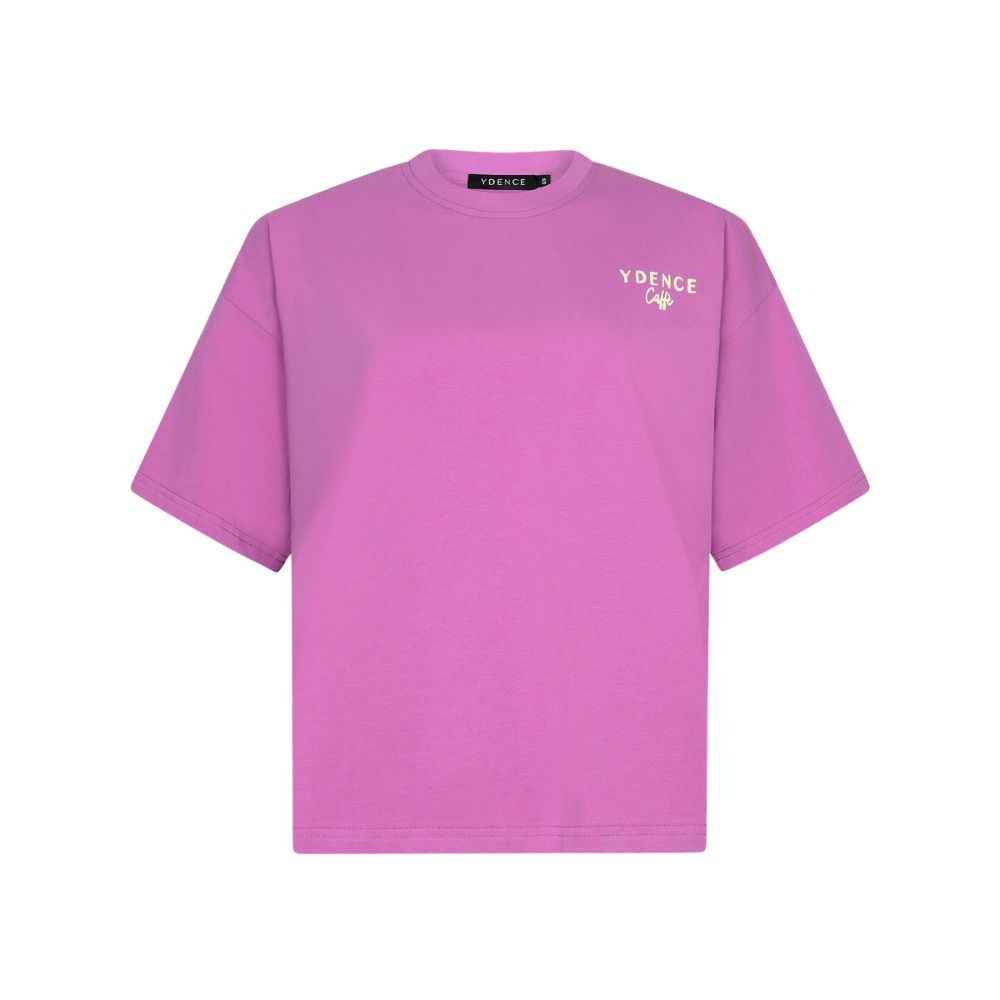 Ydence | T-shirt Ydence cafe | Pink Purple