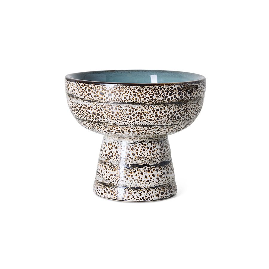 PRE-ORDER - HKLIVING - 70s ceramics: Tapas bowl on base S - Brew