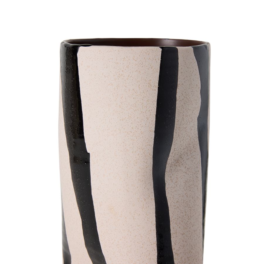 HKLIVING - Mono Vase - Sand/Black
