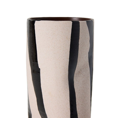 HKLIVING - Mono Vase - Sand/Black
