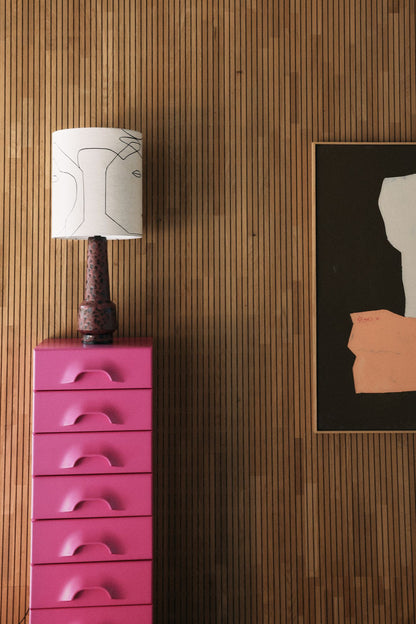 HKLIVING - Retro stoneware lamp base - purple