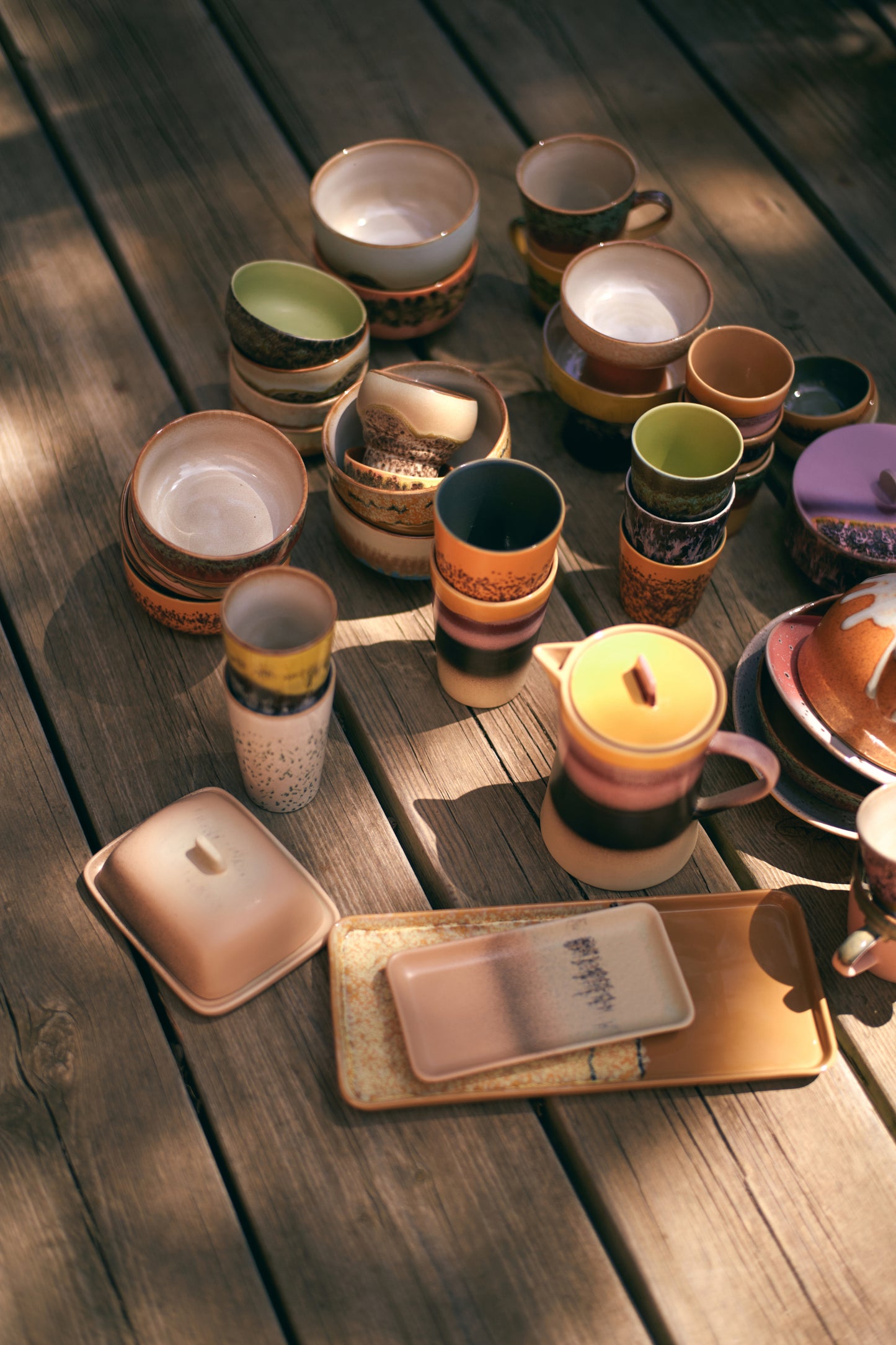 HKLIVING - 70s Cake Tray - Sunbeam