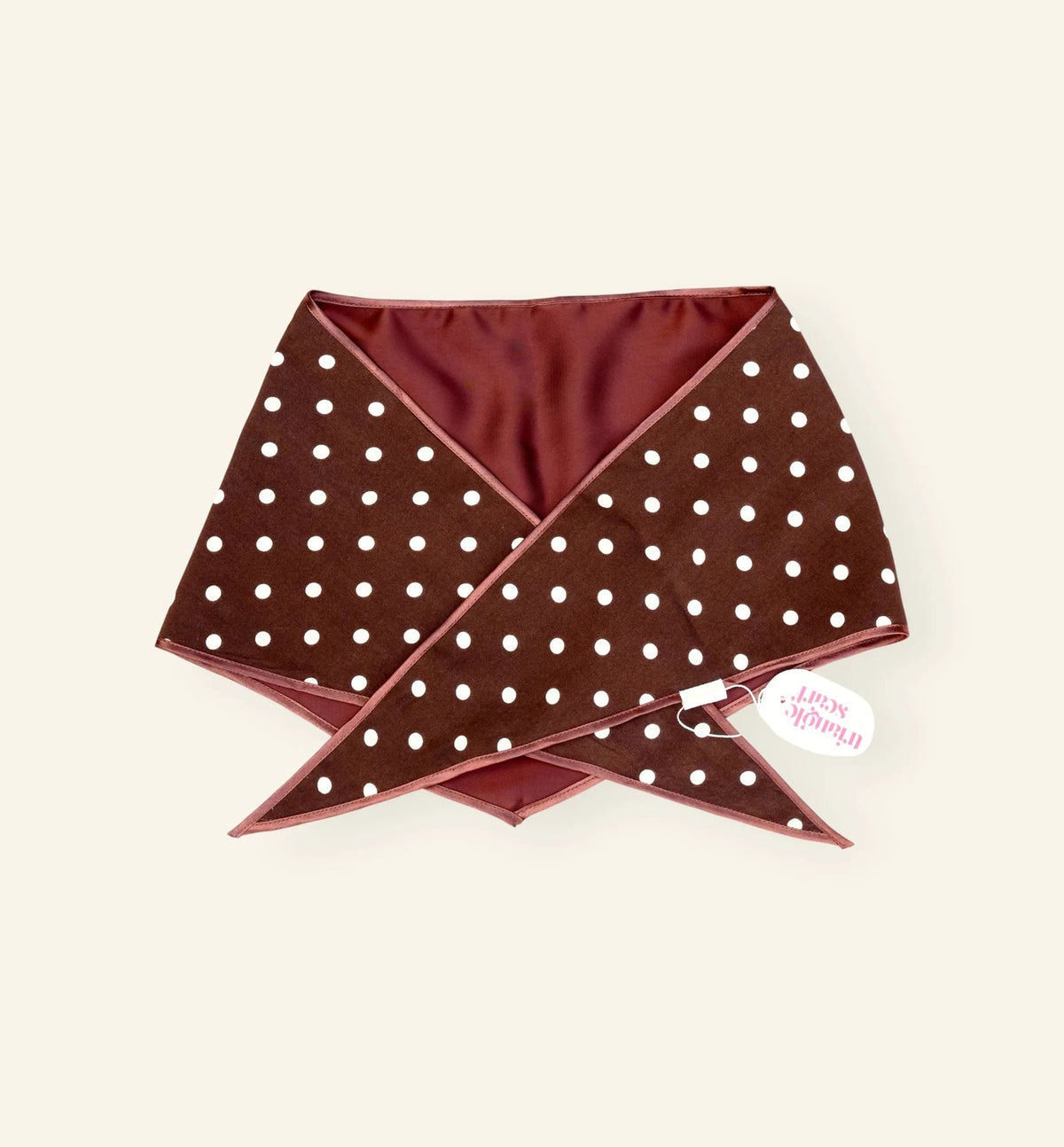Mable Happiness - Triangle Scarf - Choco Dots