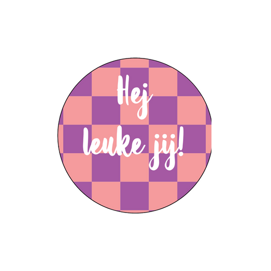 Onderzetter - Hej leuke jij