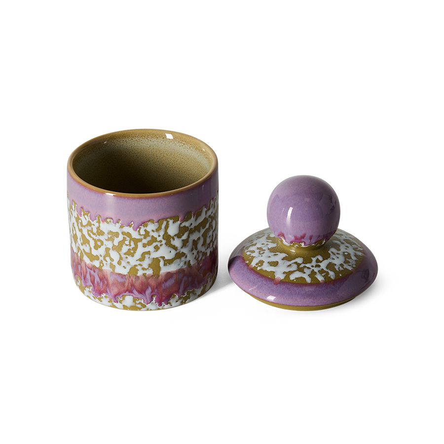 PRE-ODRER - HKLIVING - 70s ceramics: Voorraadpot small - Deepsea