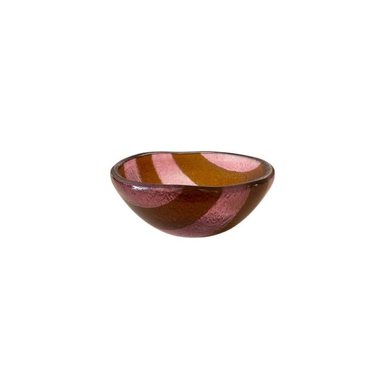 Schaaltje glas XS - Roze/Oranje