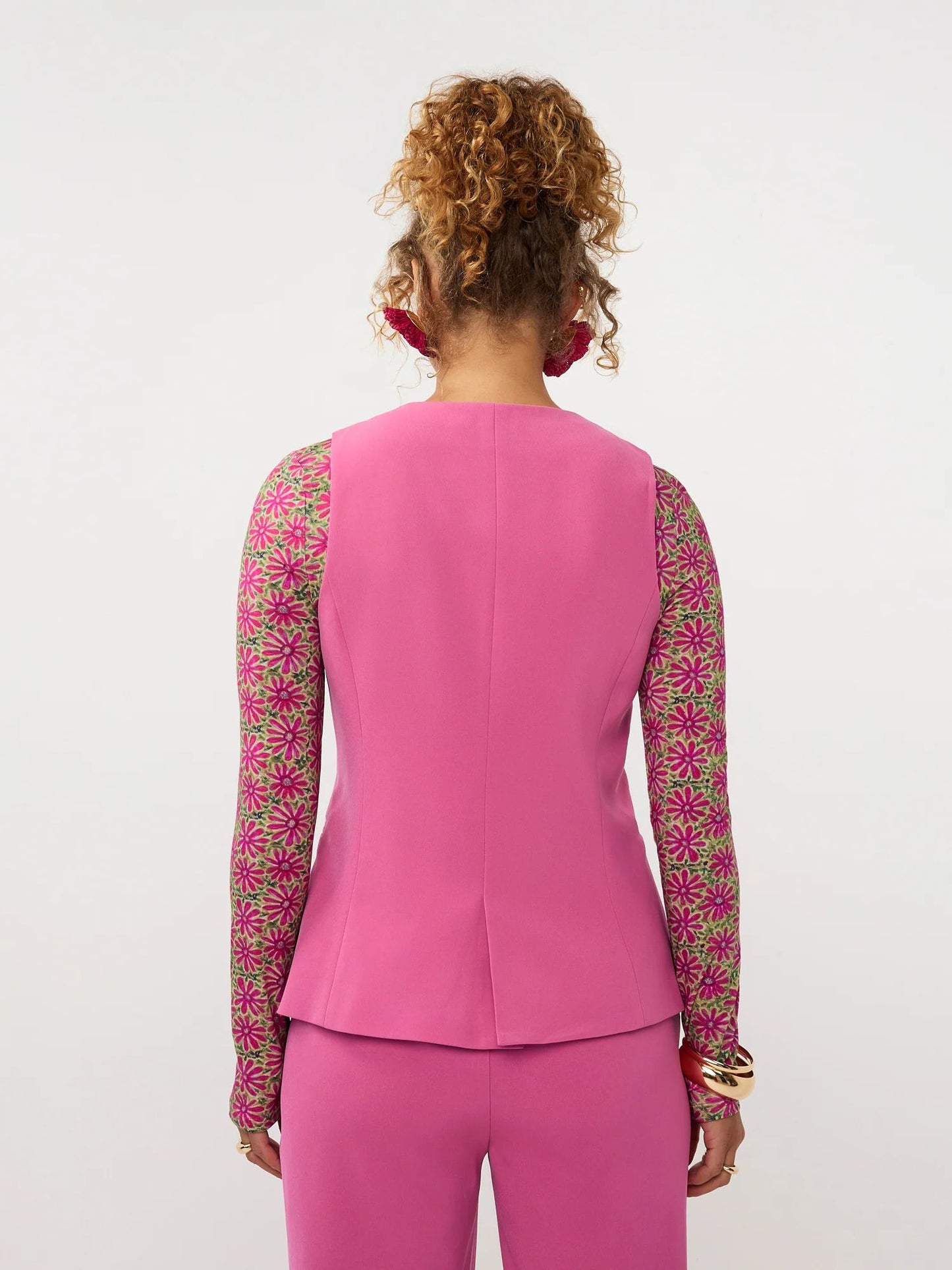 Ydence | Gilet Fabienne | Berry pink