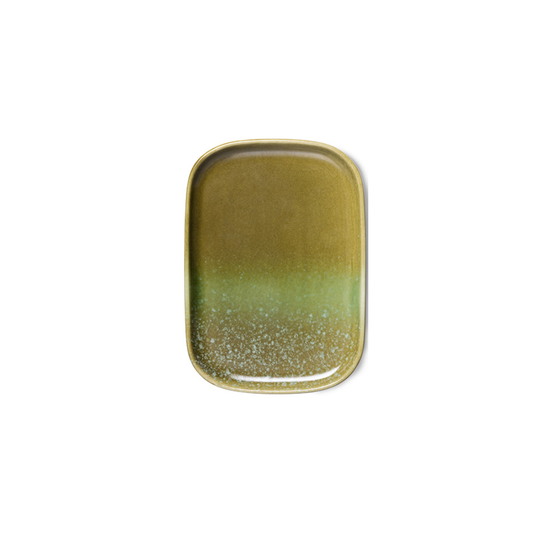 HKLIVING - 70s ceramics small tray - Atlas groen