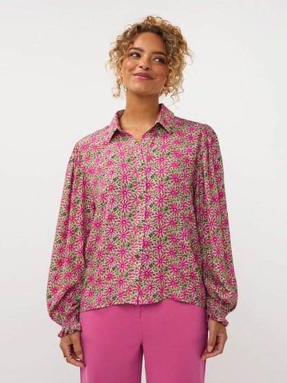 Ydence | Blouse Alyssa | Pink Flower