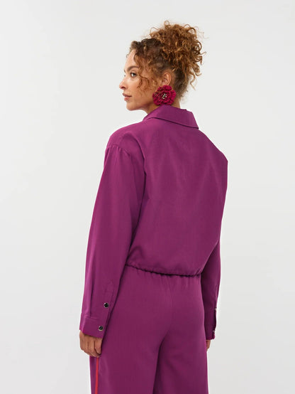 Ydence | Blouse Kess | Fuchsia purple/red