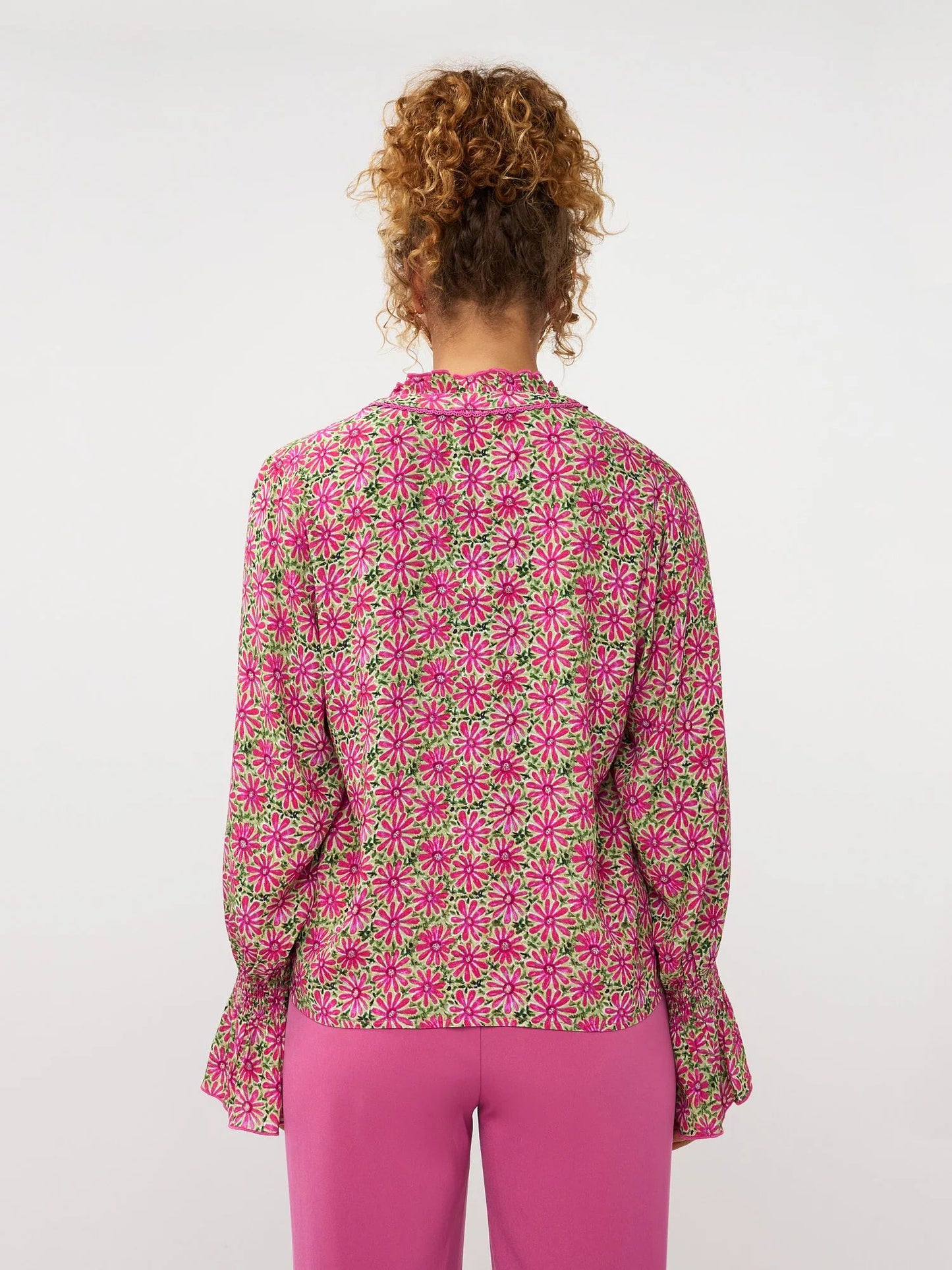 Ydence | Blouse Francesca | Pink Flower