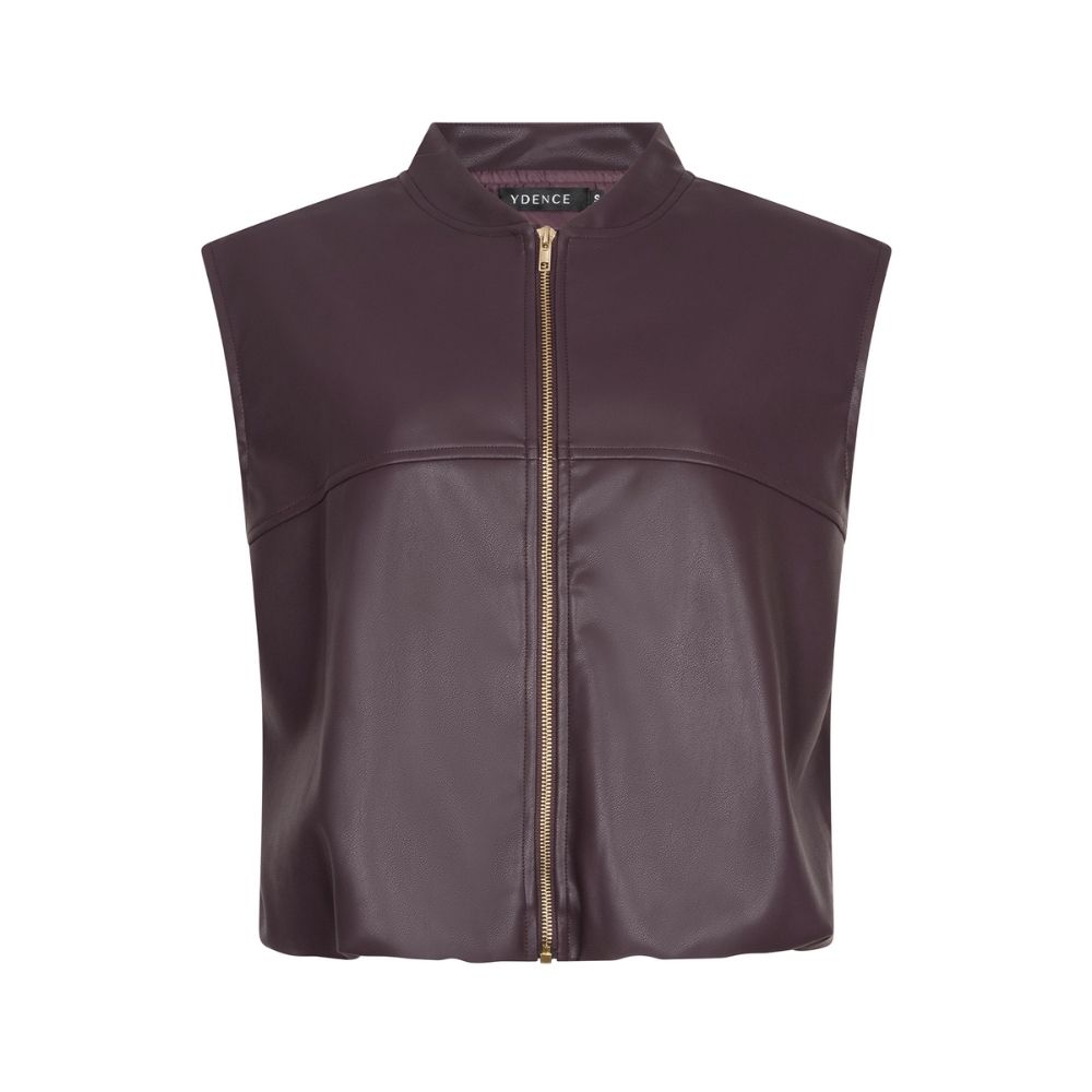 Ydence | Gilet Inez | Aubergine